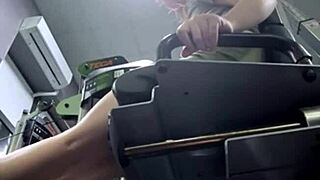 Extreme Squirting Hits In The Gym With Big Tits Teen Masturbating Outdoors Publicly!