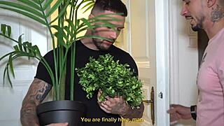 paying the florist guy with my girlfriend pussy threesome