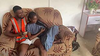 Oh Wow, That Wild Gist With Long-Time Colleagues Turned Into Steamy Ebony Group Sex!