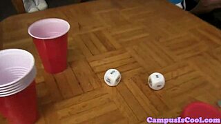 Real student cum sprayed all over her pussy!