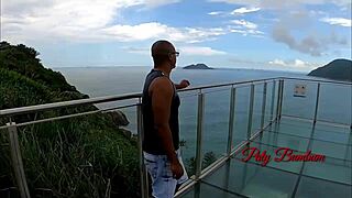 so i ran into my work buddy alex lima, spotted that bulge in his pants, and just couldn't hold back with paty bumbum in this peruvian outdoor reality.