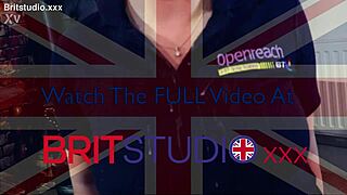 British Phone Engineer Boldly Wanks Cock Over Uniform in Hot Taboo Roleplay