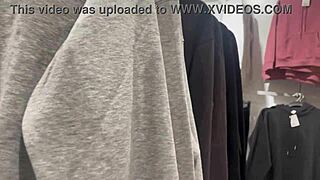 Whoa, check out that round latina booty in see thru leggings, it's just popping out there.