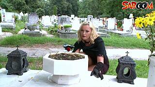 hot european blonde widow deepthroat blowjob leads to hardcore anal assfucking and cumshot in interactive not son scene