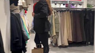 Whoa, check out that round latina booty in see thru leggings, it's just popping out there.