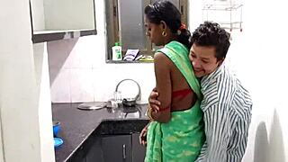 Stepsister Pussy Hard Fucked by Stepbrother in Saree