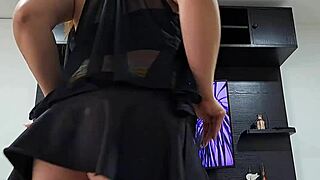 My stepsister performs an erotic dance for me in this homemade video part one