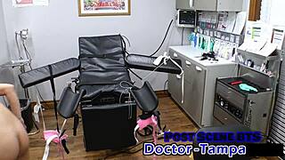 Dr Tampa Explores Misty Addams in Backstage BDSM Session with Choking and Vibrator Play Behind the Scenes