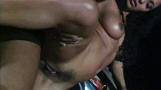 I got fucked by a milf outdoor at night in heels