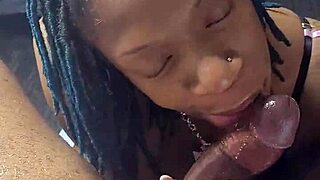 hey lalola klitz shows off her skills as a deep throat queen handling that big wet cock