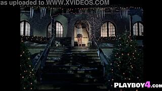 Beautiful big natural tits milf Christine Smith strips lingerie in softcore solo to show stunning naked curvy body