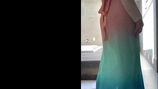 Bold Brazilian Curvy Mature Milf Dances In Cosplay Miniskirt Outdoors