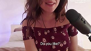 German Teen's Dirty Talk Contrasts Lick Instructions