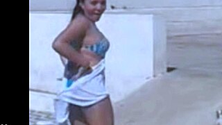 filming my stunning brazilian friend stripping down with clothes getting ripped off