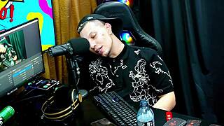 I got so turned on when Victoria Camargo bent over the podcast table with her hairy pussy peeking out of panties