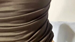 Brunette Big Tits Milf in Lingerie Gets Bent Over for Homemade Quickie Fuck