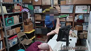 Blonde teen in mini skirt and uniform gets caught on stairs with suspect and accomplice