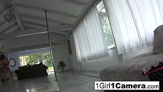 sexy busty pornstar natasha nice teases in close-up solo masturbation with her big tits and wet pussy