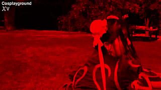 Jade Kush as Chun Li taking on two big cocks in this wild Street Fighter parody! 🔥💥