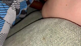 18 year old blonde takes double creampie in one night from big cock action