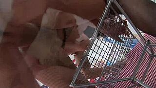 Do Three Broads Handle Two Guys in Cheap Restaurant Orgy With Lingerie and Stockings