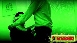 I met this busty girl in the dark, she wanted sex and adventure, so we did our first interracial fuck on nigged