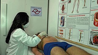 I got so turned on seeing the patient's erection as a nurse, couldn't resist touching it.