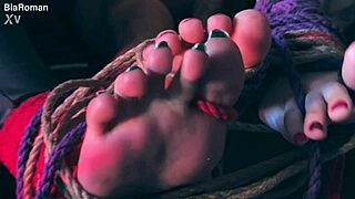 These Feet Crave Kinky Games With Bondage And Femdom In Lesbian Threesome Action