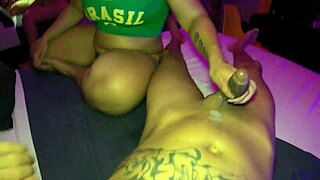 Brazilian teen tgirl sofie lollipop shows big ass