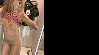 Amateur Milf Flashing Pussy and Masturbating in Car on Highway