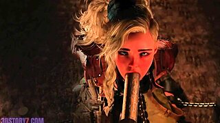 Gemma Smithy explores bound blowjob training as a submissive slave in intense BDSM monster session