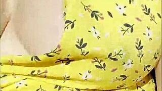 Wifey reveals perfect tits flashing while driving in car for exhibitionist thrill part 3