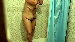 FOUND the MOM of my BEST FRIEND in the SHOWER and she GIVES me a BLOWJOB in part 1.