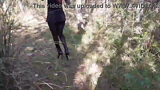 High Heels And Walking In The Woods