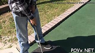 That naughty girlie really cant live without large dicks and wild fuck? She takes huge monster cock in rough POV sucking and hardcore sex on small tits.