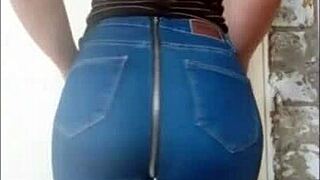 性感牛仔裤软核独演超舒服贴身细节