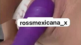 Rossmexicana enjoys shoving her dildo deep in this solo session 😈 Watch the hot Mexican latina ride toys with passion nonstop!