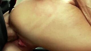 I'm spying on this milf with big tits getting drilled deep in her pussy by monster cock on the office desk. Hidden cam catches hardcore lingerie action at work