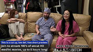 Blaire Celeste sucks hard cock and gets her tight pussy blasted with hot cum