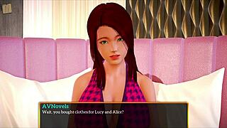 in this erotic game two brunettes with big tits and a redhead teen explore small tits fun. my new family story unfolds homemade style with young passion