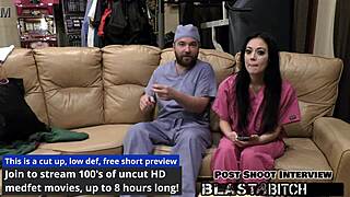 Blaire Celeste sucks hard cock and gets her tight pussy blasted with hot cum