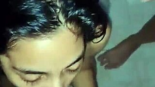 i feel so excited in this homemade threesome with petite amateurs. i cum on her face after intense action, loving every moment of passion.