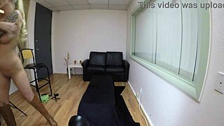 jojo, the skinny blonde slut, took it deep in her ass and pussy during hardcore anal session, gagging on cock while choking