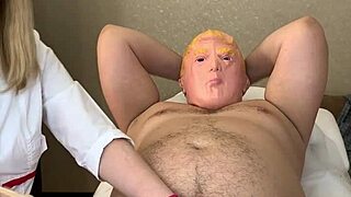 casual intimate waxing session with donald t turns into something more