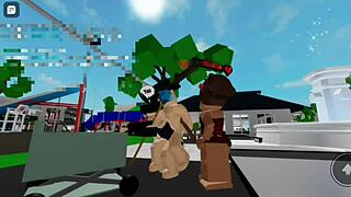 Fazendo Sexo Em P�blico Na Pra�a Com Uma Amiga Prostituta - Brookhaven