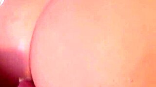 the amateur guy fucked the blonde sex toy doll's ass in a homemade masturbation session