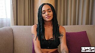 young university girl goes for massage session