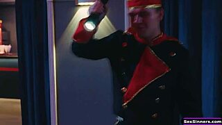 Bored girlfriend, why suck boyfriend's cock in cinema public?