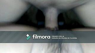 Making a creampie and enjoying time with my little one during her period part 2