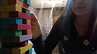 i make my friend climb the stairs and see her thong while taking her to eat, then fill her room with cum - we'll date again